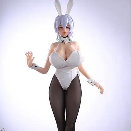 Bunny Girl Snow Woman Life-Size Doll Anime 2D Full Silicone Small Real-Feel Jelly Breast Adult Toy For Men background preview